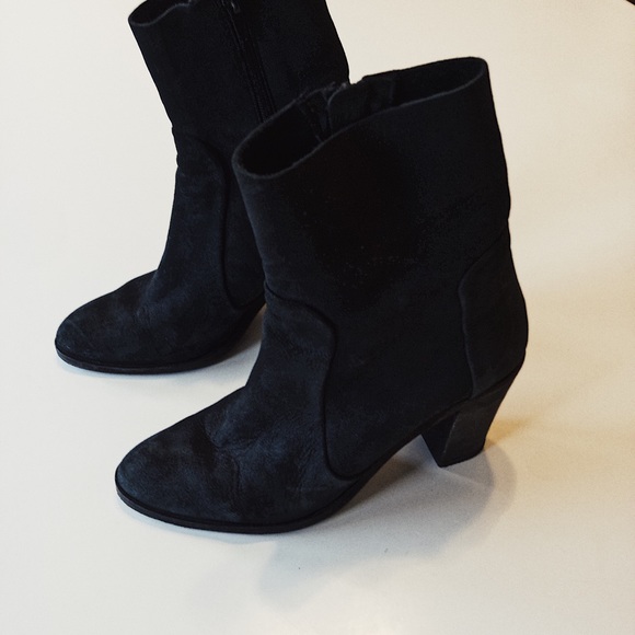 Free People black suede booties - Picture 2 of 5